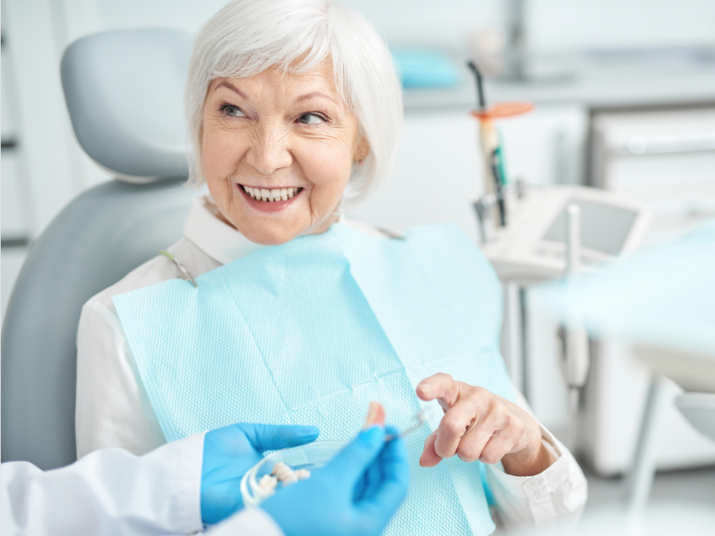 A patient looking into getting dental implants in Gilbert, AZ