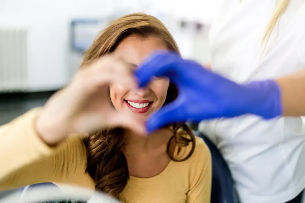 a happy patient after receiving sedation dentistry